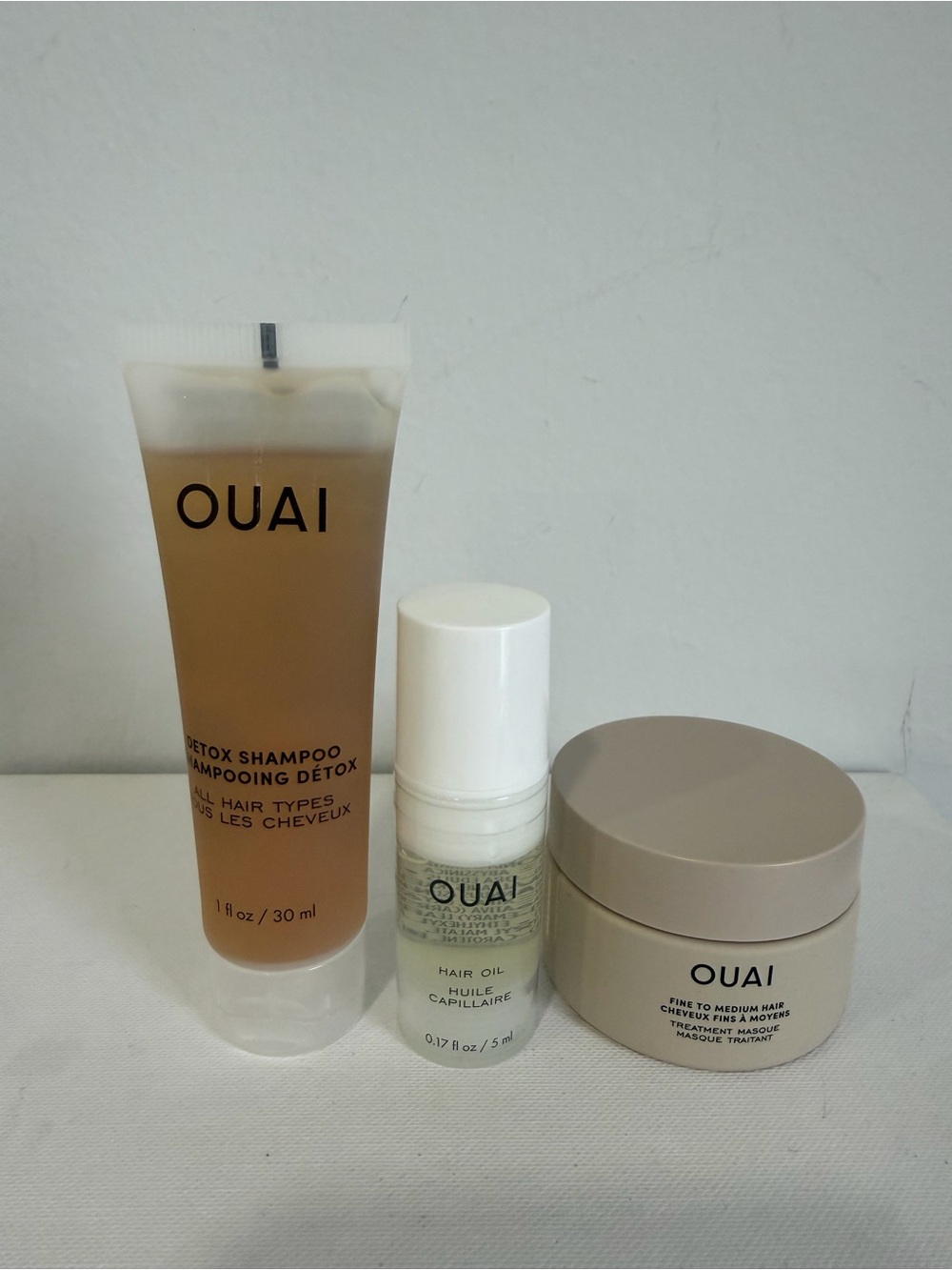 Ouai Detox Shampoo, Treatment Mask and Hair Oil Bundle